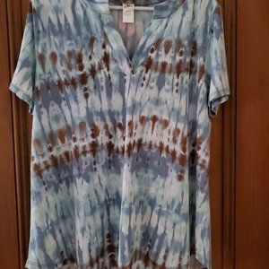 Short Sleeve shirt:Dreaming in Water Color from Kali Rose Boutique